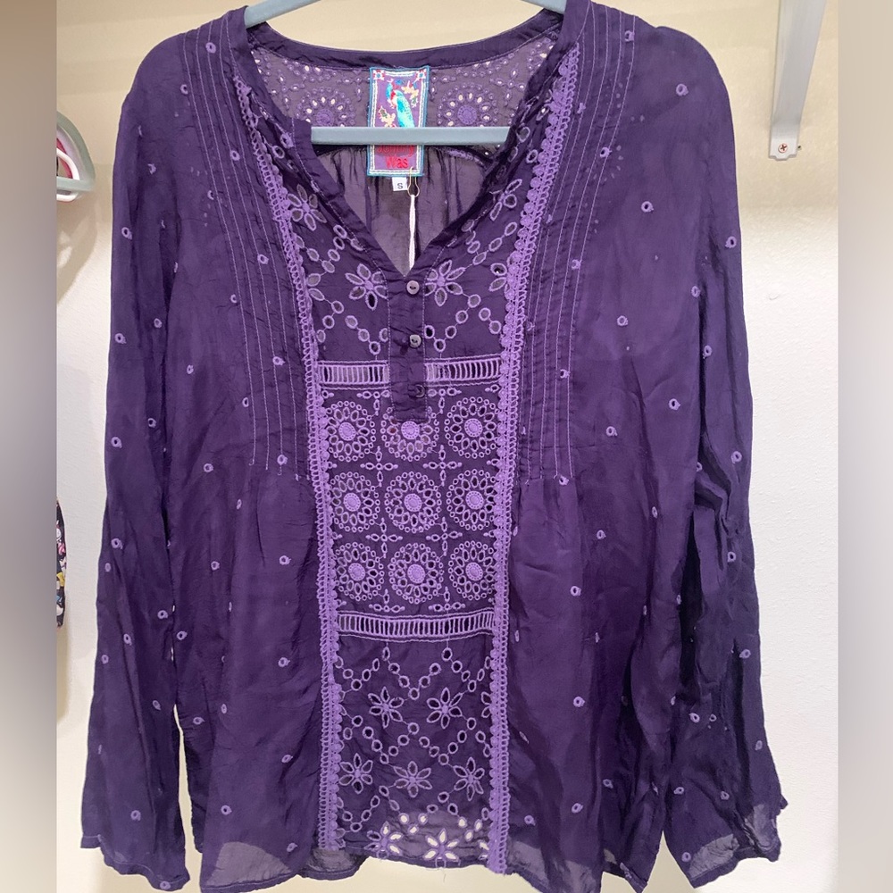 Johnny Was Tunic Style Top Small